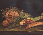 Vincent Van Gogh Still Life wtih Apples,Meat and a Roll (nn04) USA oil painting reproduction